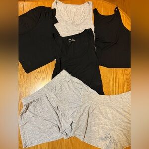 Aerie Superchill Modal Rib 6 Pieces Shorts Tank Lounge Wear Size XS
